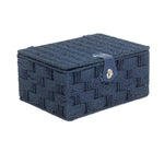 Twisted Blue Paper Storage Basket-2
