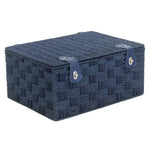 Twisted Blue Paper Storage Basket-3