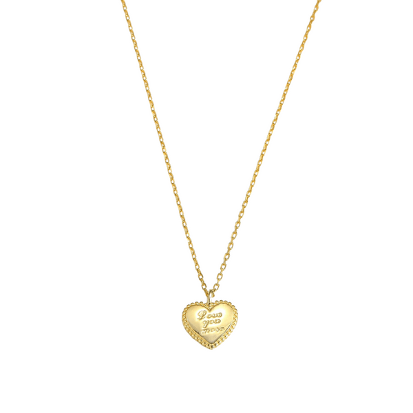 Love You More –  Halskette mit Botschaft