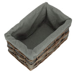 Grey Scandi Storage Basket With Grey Lining-3