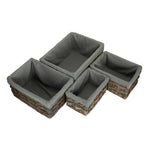 Grey Scandi Storage Basket With Grey Lining-1