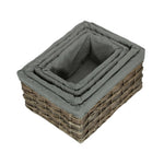 Grey Scandi Storage Basket With Grey Lining-2