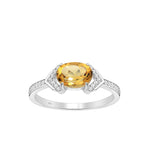 Ring Samarkand - Sterling Silver Zirconia & Citrine Ring-3