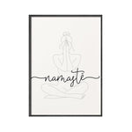 Namaste Manifest – Minimalistischer Yoga Poster