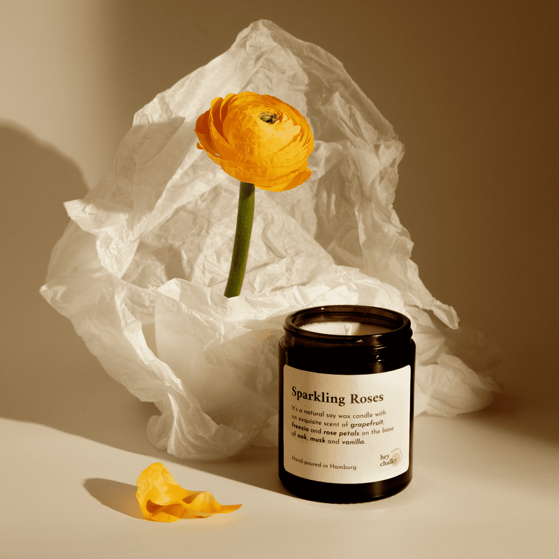Sparkling Roses 155 g. Kerze-0