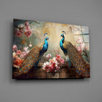 Peacock Glass Wall Art-1